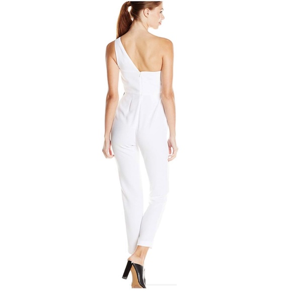 BCBGeneration color block one shoulder jumpsuit - Picture 2 of 2